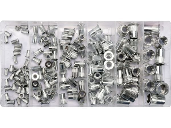 YATO aluminium gjengegjengetap sett, 150 deler M3-M10