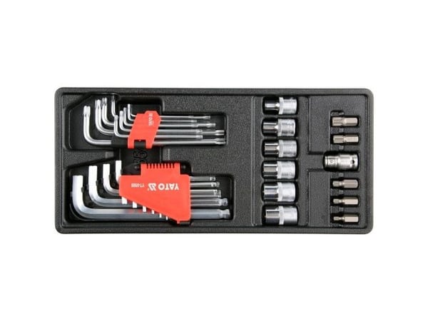 YATO HEX, TORX, TORX-avaimet, TORX CAPS 31-osainen LAATIKON ASENNUS YT-55451