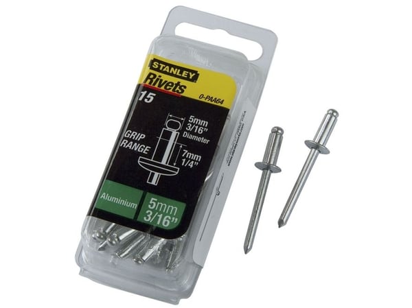Stanley nagle/trekknagler i aluminium 5x9,5 mm, 15 stk. 1-PAA66T