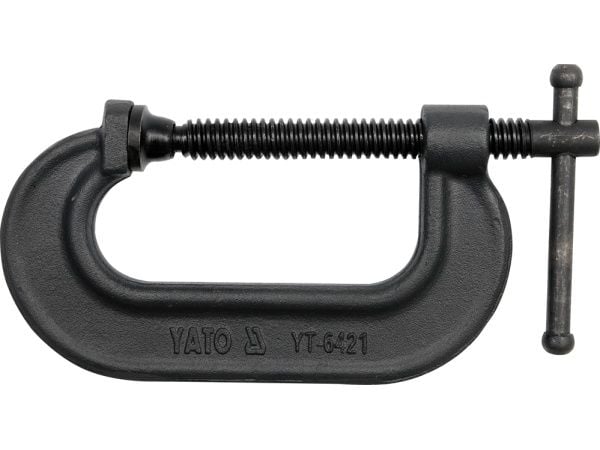 Yato YT-6422, C-Tvinge, Kull stål, Støpejern, 10 cm