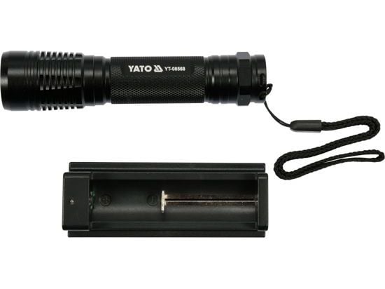 Yato lommelykt XP-G3 CREE 6W, oppladbar, 120 x 28 mm (YT-08568)