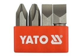 Yato YT-2812, 4 stykker, Flat, Philips, PH 2, PH 3, 8,10 mm, Stål, 36 mm