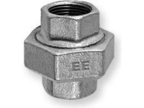 Odlewnia Zawiercie dobbelkopling flat med pakning uten kant 1" galvanisert nr 48 (5907791622839)