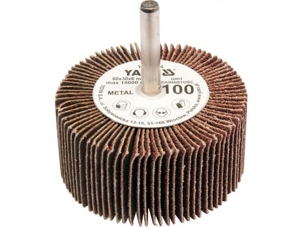 Yato YT-83365, Slipehjul, Metall, Aluminium, Aluminiumoksid, 15000 RPM, Rund