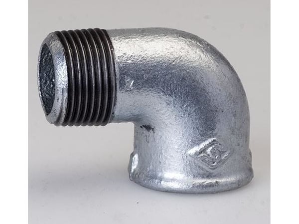 Opal Elbow 90 ° A4, female/female, galvanized - G92 100
