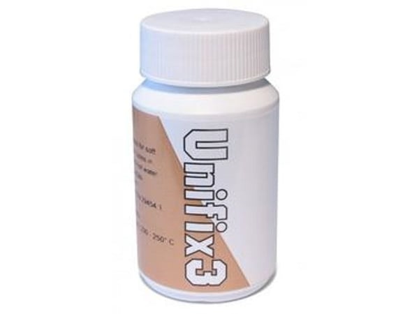 Unipak pastaflux för mjuka lödningar Unifix 3 (3 flaskor) 250 g + pensel 4540320