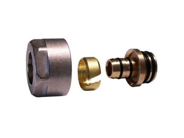 Klemmekobling til plastrør M22x1,5-16x2 GW hvit - 602600005