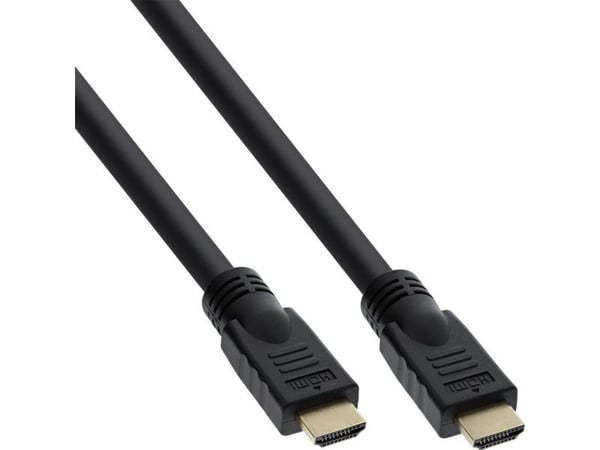 InLine 17507P, 7,5 m, HDMI-tyyppi A (vakio), HDMI-tyyppi A (vakio), 3D, Äänen paluukanava (ARC), Musta