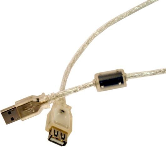 InLine 34603Q, 3 m, USB A, USB A, Hankjønn/hunkjønn, 0,48 Gbit/s, Gjennomsiktig