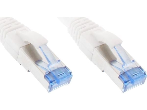 InLine 76820W, 20 m, Cat6a, S/FTP (S-STP), RJ-45, RJ-45, Hvit