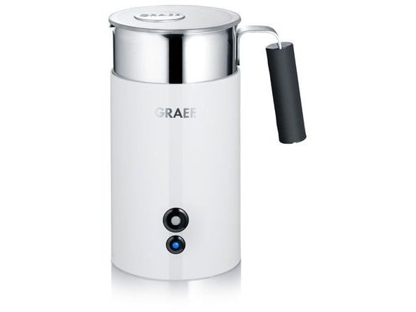 Graef MS 701, Kädessä pidettävä sähköinen maidonvaahdotin, Valkoinen, Ruostumaton teräs, Ruostumaton teräs, 400 ml, 350 ml, 0,2 L