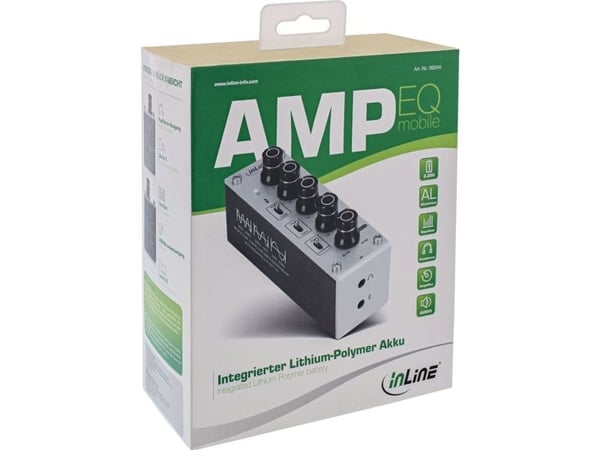 InLine 99204I, 16 - 600 O, -10 dB, 3.5mm, Lithium Polymer (LiPo), 2200 mAh, 2 timer