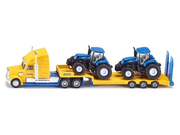 Siku 1:87 lastebil med New Holland-traktor