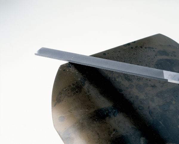Bahco ERGO 4-138-08-1-2, Fil, Flate mapper, Mellom grov og 2. kutt, Plast, Sort, Oransje, Ergonomisk, Grep som ikke glir