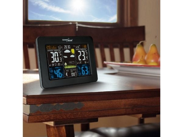 Greenblue 46004, Sort, Inne hygrometer, Inne Termometer, Utendørs Fuktighetsmåler, Utendørs Barometer, Barometer, Hygrometer, Termometer, Barometer...