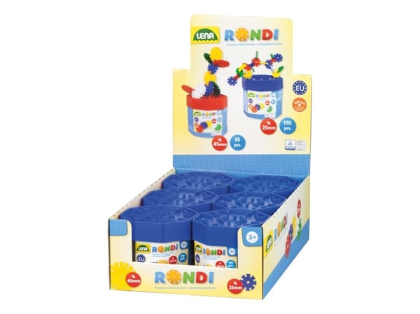 Lena Rondi Building box assortment, 4 år, 170 stykker, Plast