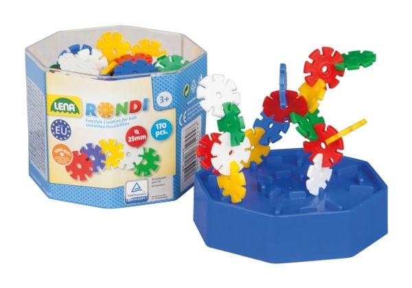 Lena Rondi Building box assortment, 4 år, 170 stykker, Plast