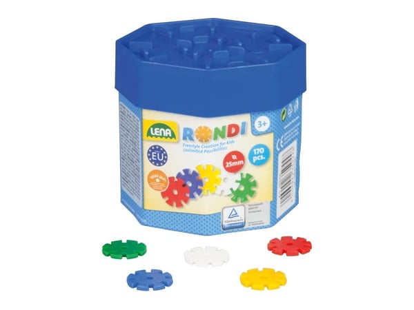 Lena Rondi Building box assortment, 4 år, 170 stykker, Plast