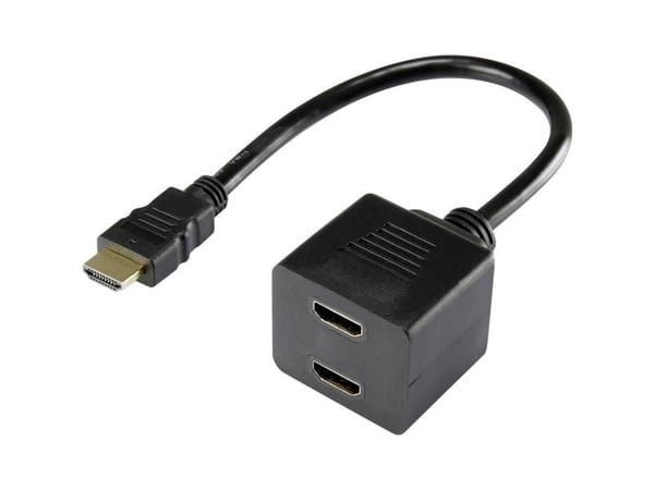 Renkforce RF-4212177, 0,2 m, HDMI Typ A (standard), 2 x HDMI Type A (Standard), 1920 x 1080 pixlar, Svart