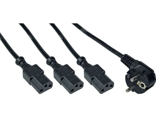 InLine 16657G, 1 m, CEE7/7