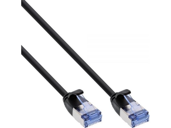 InLine 71903S, 3 m, Cat6a, U/FTP (STP), RJ-45, RJ-45, Svart