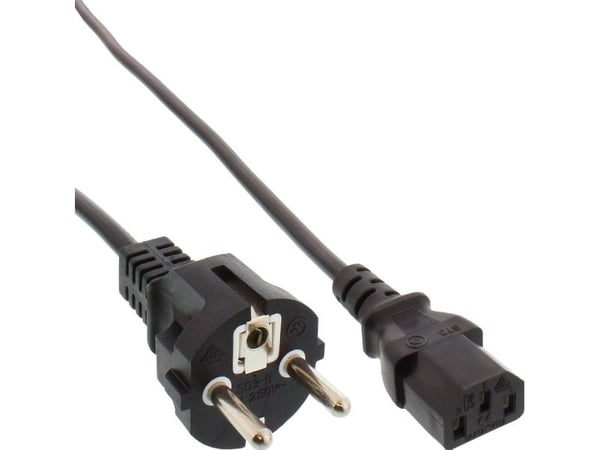 InLine 16651N, 0,3 m, C13 liitin, H05VV-F