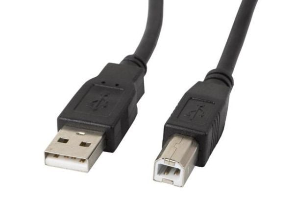 Lanberg - USB-kabel - USB (hann) til USB-type B (hann) - USB 2.0 - 50 cm - svart