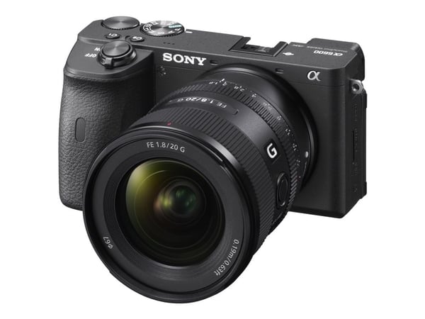 Sony SEL20F18G - Vidvinkelobjektiv - 20 mm - f/1.8 G - Sony E-mount - för Cinema Line; a VLOGCAM; a1; a1 II; a6700; a7 IV; a7 V; a7C; a7C II; a7CR;...