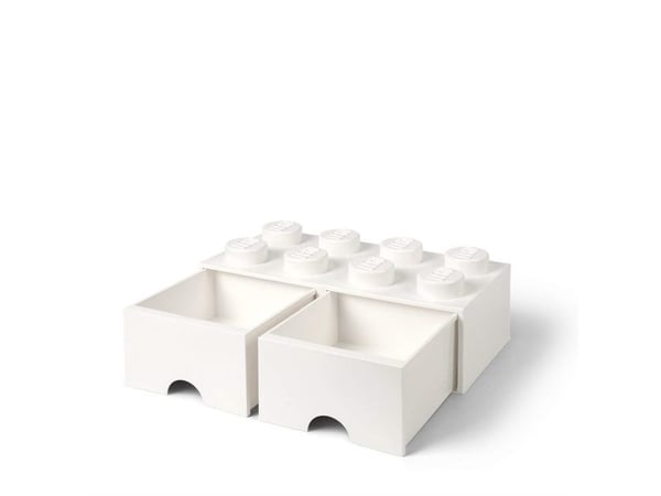 Room Copenhagen LEGO Brick-låda 8, vit - RC40061735