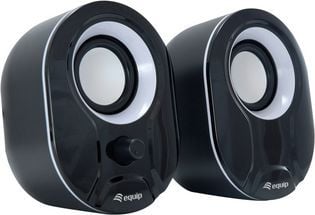 Equip 245333, 2.0 kanaler, Koblet med ledninger (ikke trådløs), 3 W, 80 - 20 Hz, 40 O, Sort, Hvit