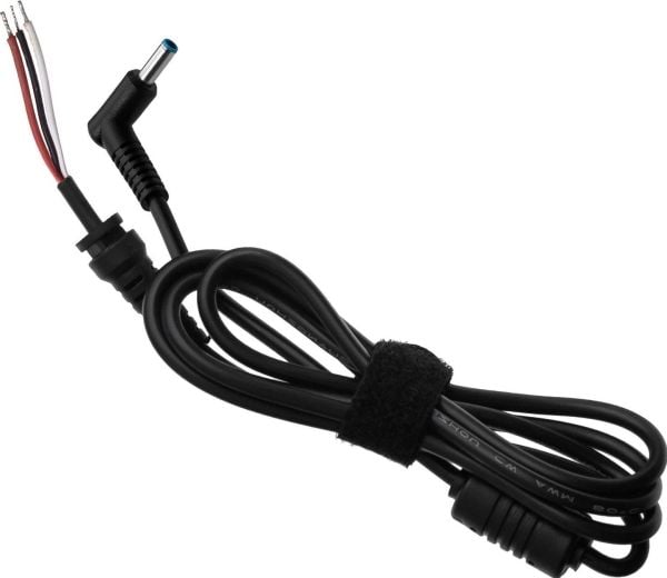Akyga AK-SC - Strømkabel - DC jackstik 4,5 x 3,0 mm til uisoleret ledning - 50 V - 1,2 m - sortti
