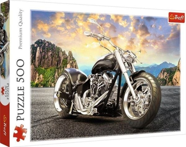 Trefl Black motorcycle, 500 styck, Idrott, 10 År