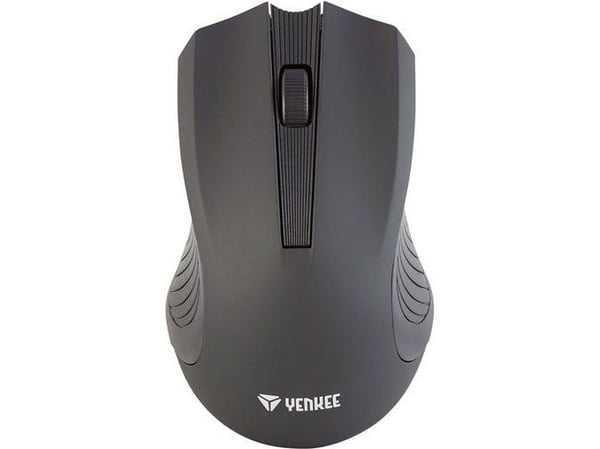 YENKEE Monaco - Mus - ergonomisk - optisk - 3 knapper - trådløs - 2.4 GHz - USB trådløs mottaker