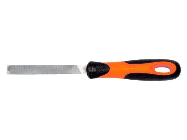 Bahco 1-100-06-3-2, Fil, Flate mapper, Glatt kutt, Metall, Kull stål, Plast