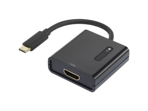 Renkforce RF-4472892, 0,15 m, USB Type-C, HDMI, Uros, Naaras