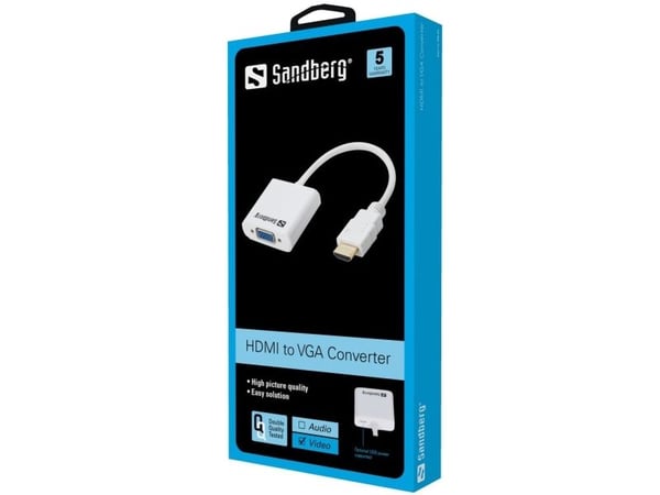 Sandberg Adapter HDMI han til VGA hun