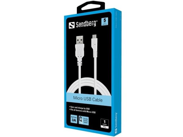 Sandberg MicroUSB Sync/Charge Cable 1m