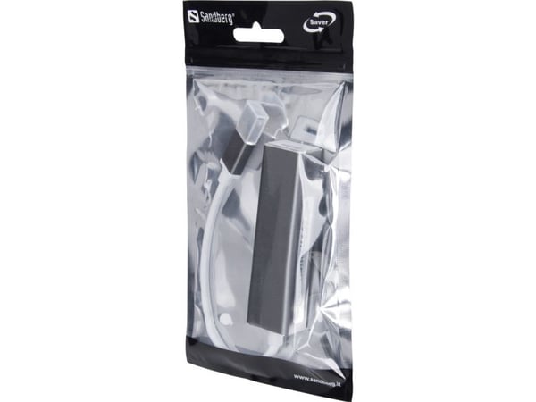 Sandberg Saver - Hub - 4 x SuperSpeed USB 3.0 - stasjonær
