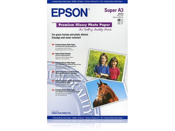 Epson Premium - Blank - Super A3/B (330 x 483 mm) - 255 g/m² - 20 ark fotopapir - for SureColor SC-P700, P7500, P900, P9500, T2100, T3100, T3400, T...