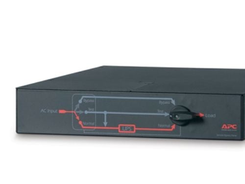 APC Service Bypass Panel - Omløpssvitsj (kan monteres i rack) - AC 230 V - utgangskontakter: 4 - 2U - 19" - svart - for Symmetra 4KVA, 6kVA
