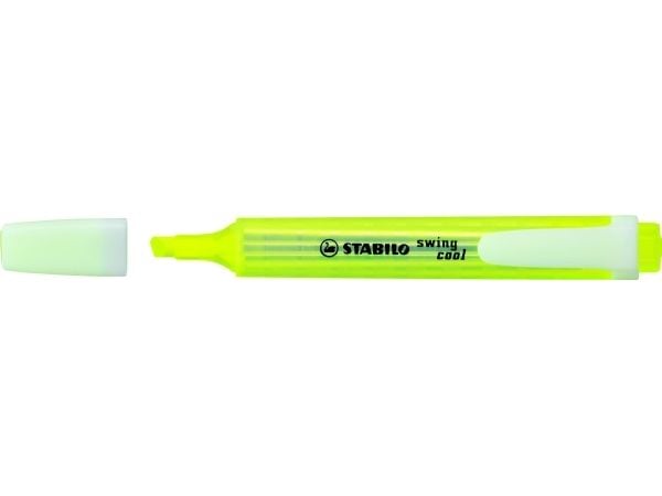 STABILO swing cool Pastel, 1 styck, Gul, Mejselspets, Vit, Gul, 1 mm, 4 mm