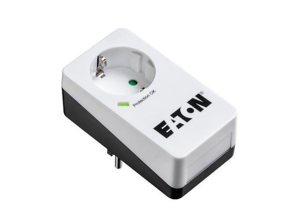 Eaton Protection Box 1 DIN - Overspenningsavleder - AC 220-250 V - 4000 watt - utgangskontakter: 1 - hvit