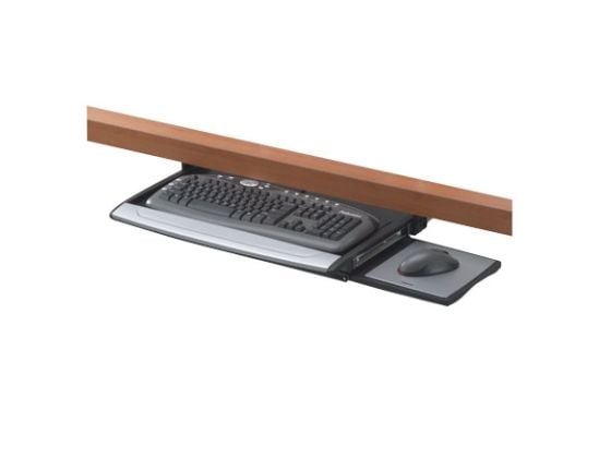 Fellowes Office Suites Deluxe - Tastaturskuff - svart, sølv