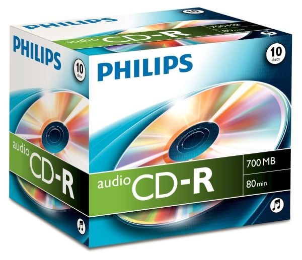 Philips - 10 x CD-R - 700 MB (80 min) - CD-eske