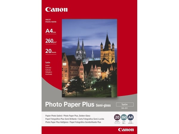 Canon 1686B021, Satiini, 260 g/m², A4, 20 arkkia, Semi, 210 mm