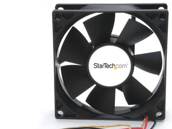 Startech 80x25mm Dual Ball Bearing Computer Case Fan w/ TX3 Connector (FANBOX2) - Systemviftesett - 80 mm
