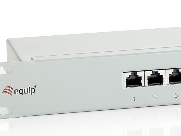 Equip 326316, RJ-45, Kulta, Cat6, Harmaa, Telinekiinnitys, 1U