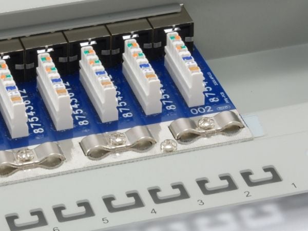Equip 326316, RJ-45, Kulta, Cat6, Harmaa, Telinekiinnitys, 1U