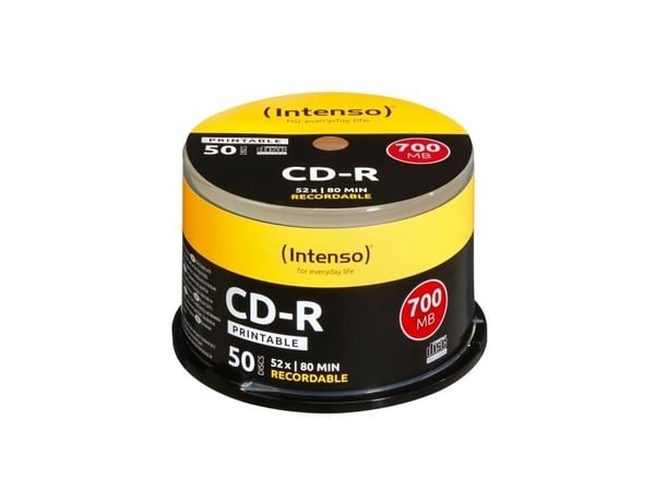 Intenso - 50 x CD-R - 700 MB (80 min) 52x - blekkstråleskrivbar overflate - spindel