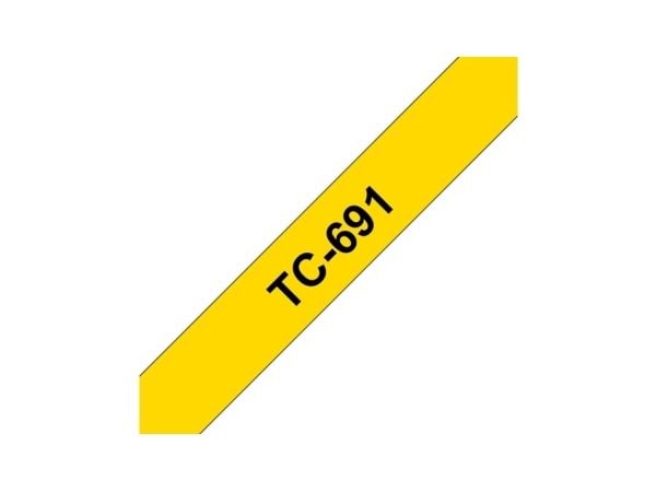 Brother - Svart, gul - Rull (0,9 cm x 8 m) 1 kassett(er) laminert teip - for P-Touch PT-2000, PT-3000, PT-500, PT-5000, PT-8E